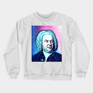 Johann Sebastian Bach Snowy Portrait | Johann Sebastian Bach Artwork 12 Crewneck Sweatshirt